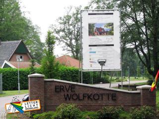  Spandoek in vrijstaand frame - bouwbord